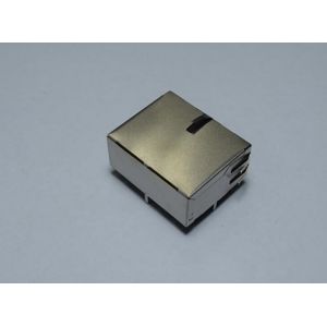 Panel Mount Female Rj45 Pcb Jack 1 X 2 Port , Low Profile Rj45 Connector Socket