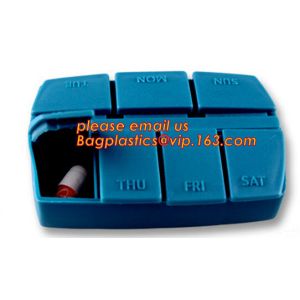 pill case with date letters,Hot Sale medicine box,Plastic 7 Days Pill Box, Cute
