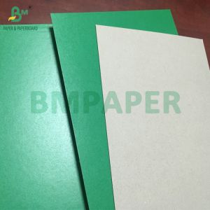 700 x 1000mm 1.2mm 1.5mm Green Lacquered Cardboard Grey Back Solid Paperboard
