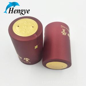 Durable Wine Bottle Shrink Caps PVC Heat Shrink Capsule Anti Slip Embossed