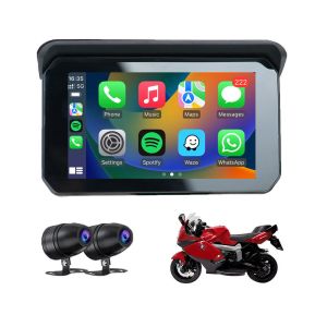 5 Inch Touch IPX7 Waterproof Motorcycle Navigator with CarPlay and Android Auto