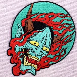 Samurai Hannya Custom Felt Patches Personalized Patches For Clothes