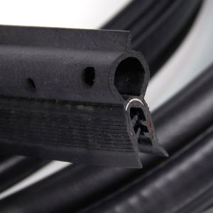 Black Silicone Rubber Strips With Top Bulb Application 6*8mm Moulding