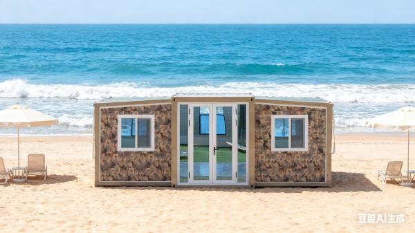 Quality Foldable 20ft Container Customizable Double Slope Roof Easy to Ship for sale