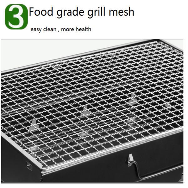 Outdoor/indoor Portable Foldable Tabletop Camping charcoal Barbecue Grill