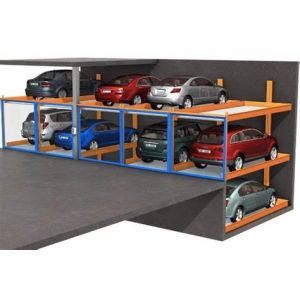 Buy cheap Steel Columns Hydraulic Car Parking Lift with pit Sedan Triple Car Stacker from wholesalers