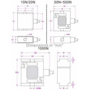 Miniature force transducer 100N mini load cell 10kg tension force sensor