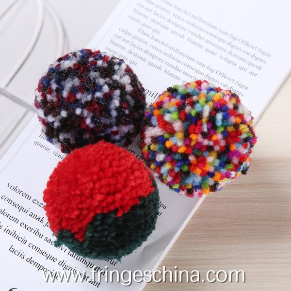 Wholesale Colorful DIY Multicolored Pom Pom Ball For Hat Costume Christmas Decoration