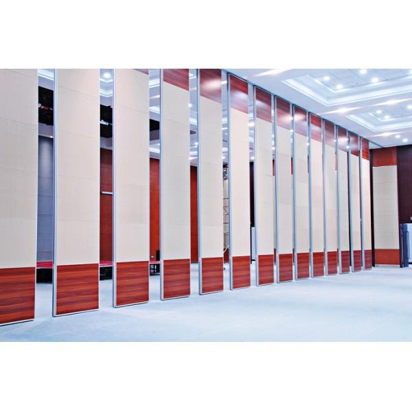 Quality Acoustic Mdf Board Folding Partition Walls With Aluminium Frame for sale