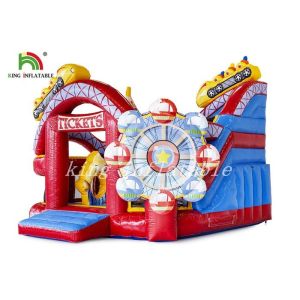 Happy World Inflatable Amusement Park Durable PVC Combo Playground For Toddler