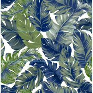 Green Decorative Ceramic Tile Leaves Pattern Precise Edge Cutting Smooth And