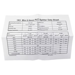 1x3 SC / UPC Fiber Optical Plc Splitter 1 M Length