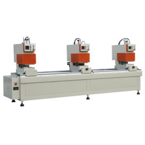 Double Side Auto UPVC Window Machine Three Head Seamless Welding Machine