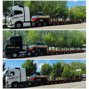HMT Hydraulic Steering Self Propelled Modular Trailer 200T Modular Transporter