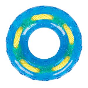 Rubber Materials Chew Tough Donut Puppy Teething Toys