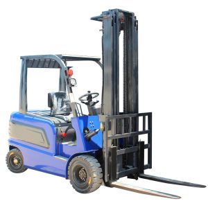 China Electric Forklift 4 Wheel 1ton 2ton Full Electric Pallet With Four Big