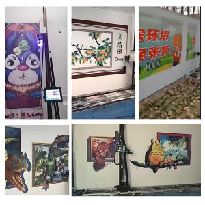 Advanced Wireless Automatic Inkjet Printer Easy Operation Vertical Wall Flatbed