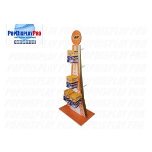 12 Hooks Corrugated Cardboard Hook Display 2 Sided Eiffel Tower Shaped Durable