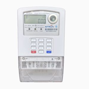 Prepaid Split Keypad Single Phase Energy Meter Low Credit Alarm Token Type