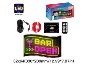 China 32*64 Car Truack Led Matrix Pixel Panel Diy RGB App+Remote Control Programmable Devil Eye Indicator Light on sale