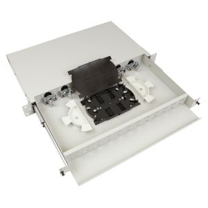 Fiber Optic Cable Termination Patch Panel , Slide - Out Fiber Termination Panel