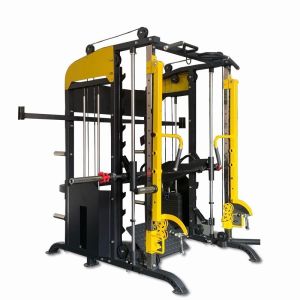 China High Quality All-In-One Indoor Gym Equipment Multi-Functional Steel Smith Machine for Back Chest Shoulder Arm Training on sale