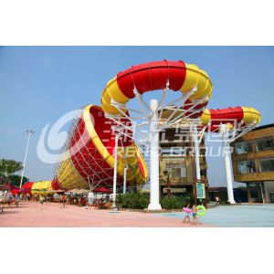 Wholesale Tornado Large Fiberglass Water Slides , 720 Riders Per Hour Capacity of Water Park from china suppliers