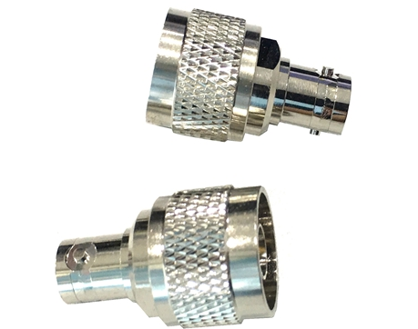 Rf Coaxial Nickel Plated N Male To BNC Female Connector Adaptor 2500V Rms