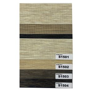 Semi Blackout 100% Polyester 3m Width Day And Night Roller Fabric For Window