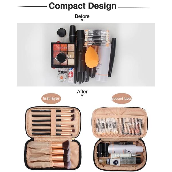 Lager Capacity Double Layer Toiletry Bag With Handle