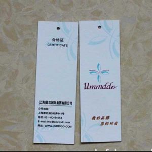Custom paper hang tags, garment tags, jacket tags,custom logo printed paper hang