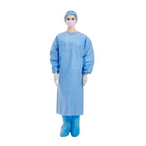 ISO V Collar Disposable Protective Suits Medical Gown Nonwoven SMS Material