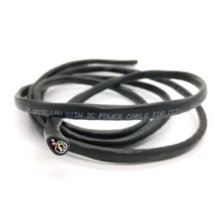UTP Cat5e Siamese Camera Cable RoHS PVC Jacket 12/24V DC Power 18AWG CCA for