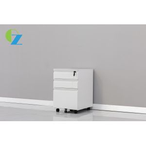 Customizable 3 Drawer Mobile Box File Pedestal Cabinet 0.6mm
