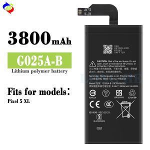 Stock G025A-B Rechargeable Li-ion Polymer Battery for Google Pixel 5 XL 3.85V