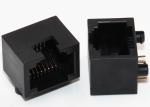 Unshielded RJ45 Through Hole Connector , PCB RJ45 Modular Socket R / A
