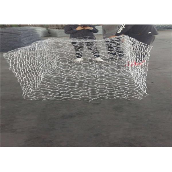 Quality 8x10cm Gabion Box Hexagonal Hole Galvanized Anticorrosive for sale