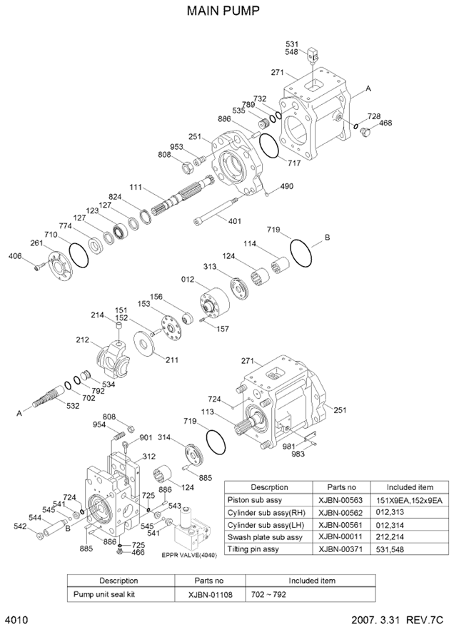 K3V180DT-9C69 for R320-7/335-7 Genuine Excavator Hydraulic Pump 31N9-10010 Perfect Compatibility Guaranteed