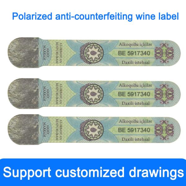 Fully Printable Custom Wine Bottle Labels , Waterproof Fade Resistant Adhesive