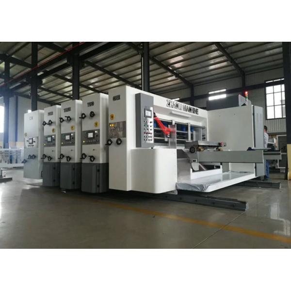 Quality Water Ink Flexo Printer Slotter Machine Adopt Frequency Variable Controller for sale