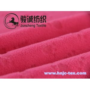Single side embossed pattern polar fleece/coral fleece fabric for pajama and