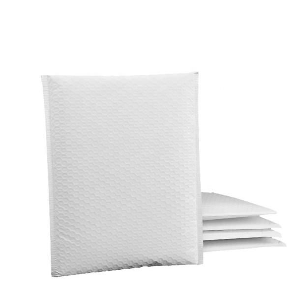 Quality White Packaging Envelopes 120 Micron Recyclable Shockproof Padded Bubble Mailers for sale
