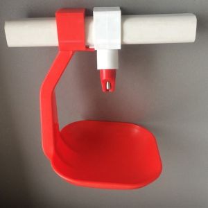 Wholesale Customizable Nipple Drinker With Cup Poultry Chicken Nipple Cups Red from china suppliers