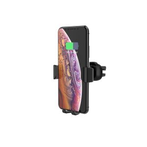 Smart Infrared Automatic Clamping Fast Qi Wireless Car Charger Mount With 12