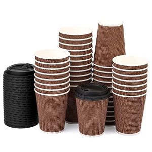 Professional 80mm Diameter Ripple Wall Paper Cups Waterproof With OEM ODM