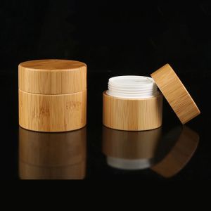 SGS Skincare 10g Double Wall Bamboo Cream Jars Container