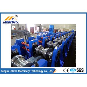 Blue color 2018 new type Guardrail Roll Forming Machine PLC control system made in china long time service