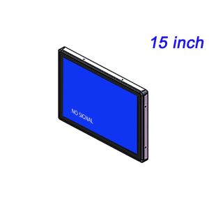 15-Inch Embedded Monitor for Security Systems, Transportation Displays, Process