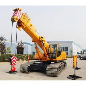 12 Ton Lifting Capacity Spider Crawler Crane with Telescopic Boom and 1 Year
