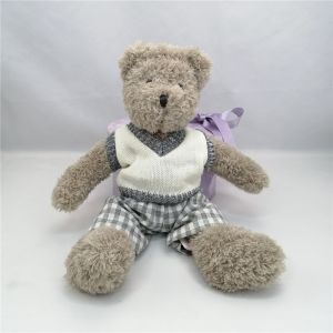 China Company Mascot Creative Plush Animal Toy Custom Lovely Plush Teddy Bear Toy Embroidery Printed Logo on sale